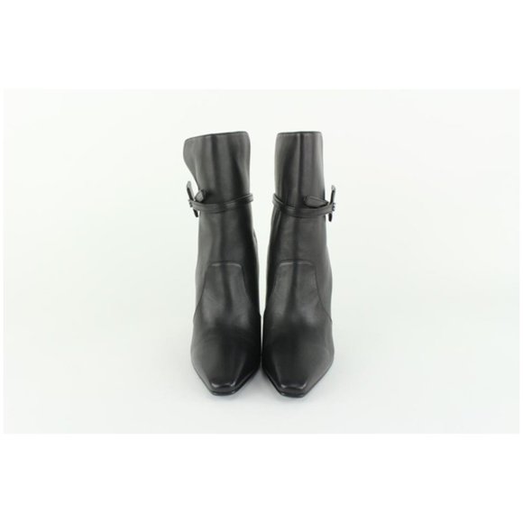 Off-White™ Sz 38 Black Leather Ziptie Bootie 106of14 - Picture 8 of 12